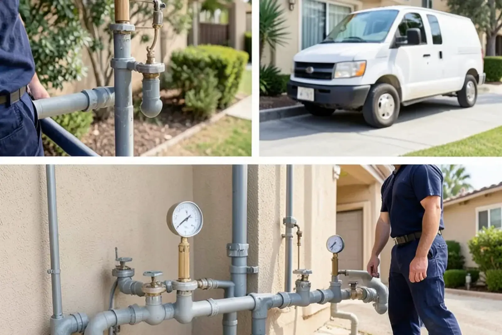 Completed water filtration systems project undergoing final verification testing
